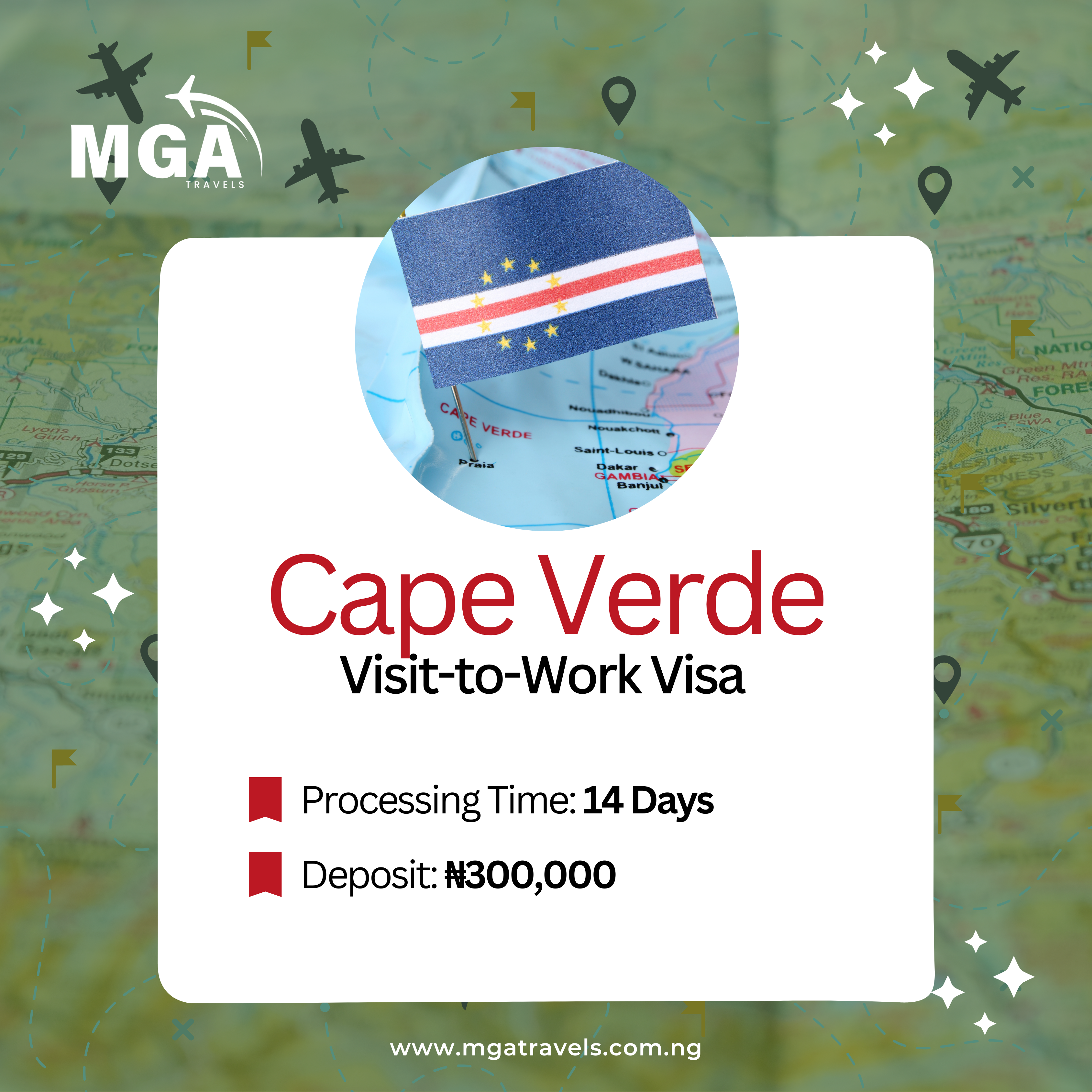Cape Verde Visit-to-Work Visa Package